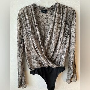Vici Leopard Body Suit, Size L